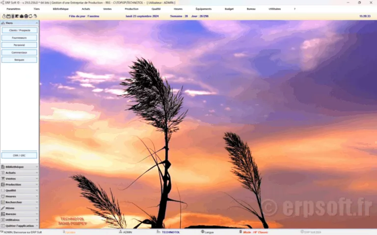 Menu ERP Soft Menu ERP Soft