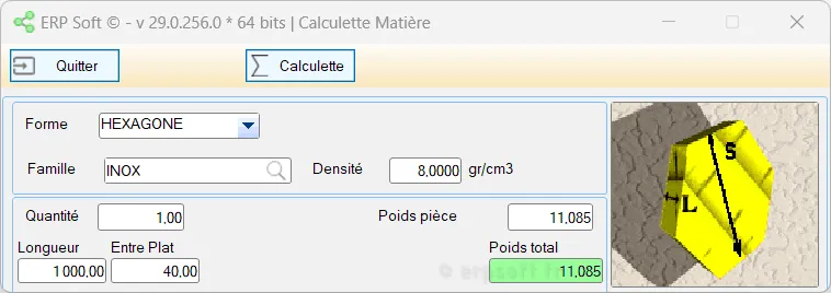 CALCULETTE MATIERE