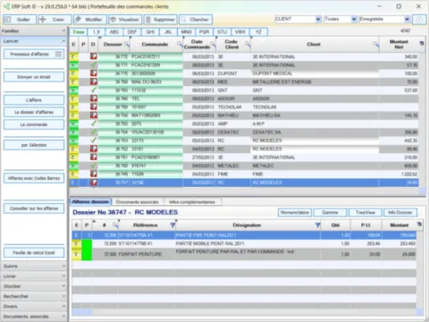 Portefeuille des commandes clients Portefeuille